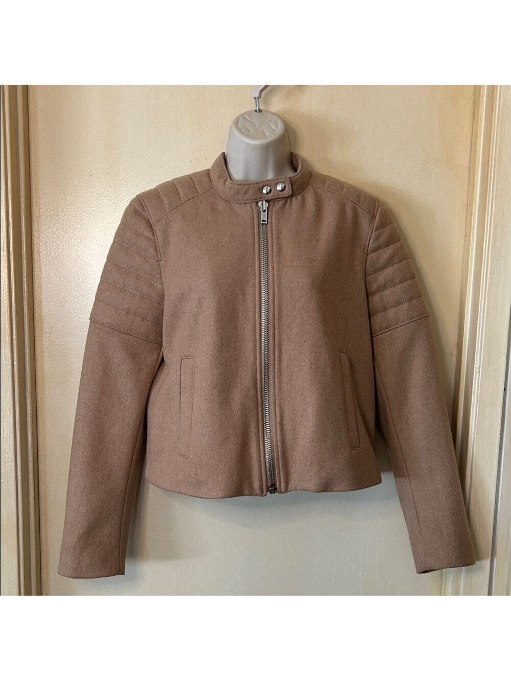 GAP Women's Camel Moto Jacket size M